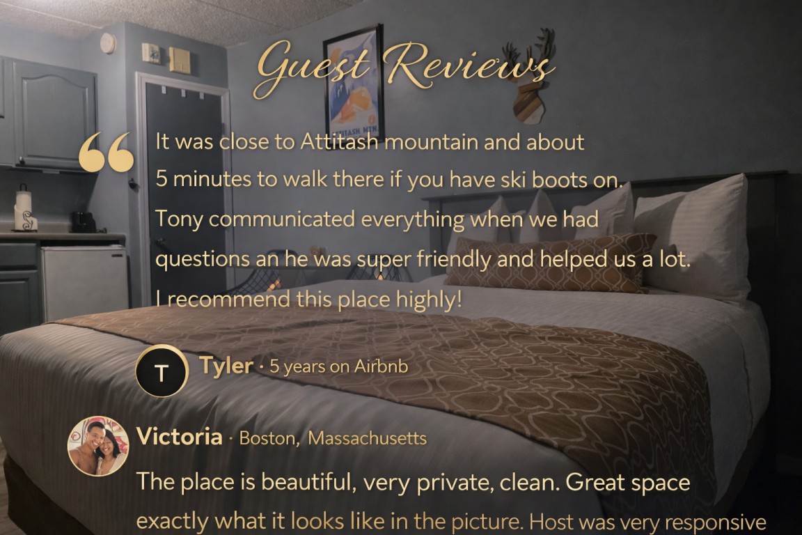 AttitashResort! 1-flr, studio, secure check-in